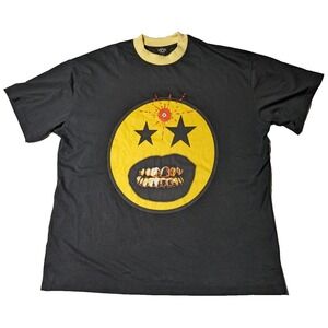 MAN BOOHOO MAN GRILL FACE Men XL Cotton Black T-Shirt